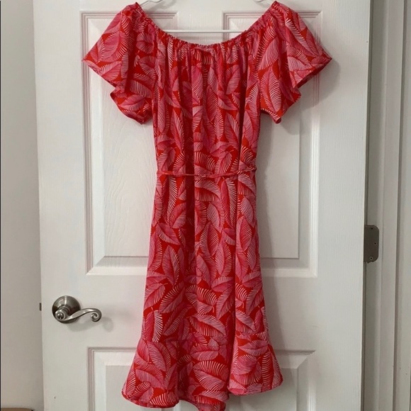 Ladies Merona Dress Pink & White, Sz XL - Picture 2 of 4